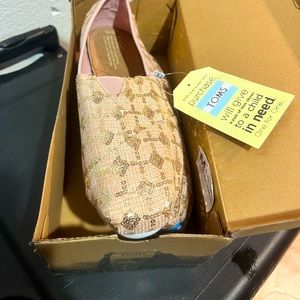 Toms Rose Gold Flats